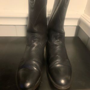 Dan post men soft calfskin leather western boots:12D good condition